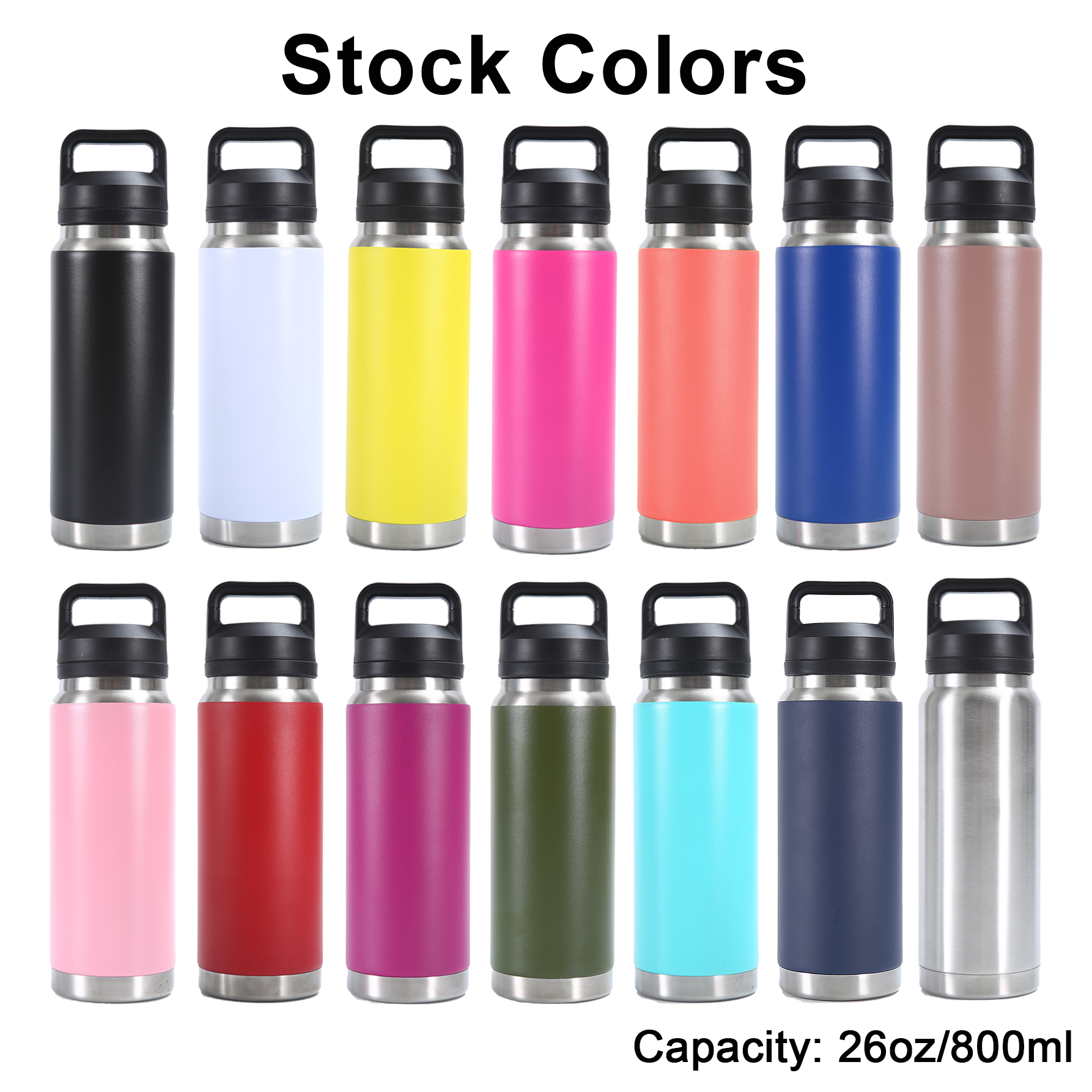 Popular Products 2024 Ramblre 26oz Large Capacity Outdoor Stainless Steel Water Bottle Vacuum Flask With Chug Cap