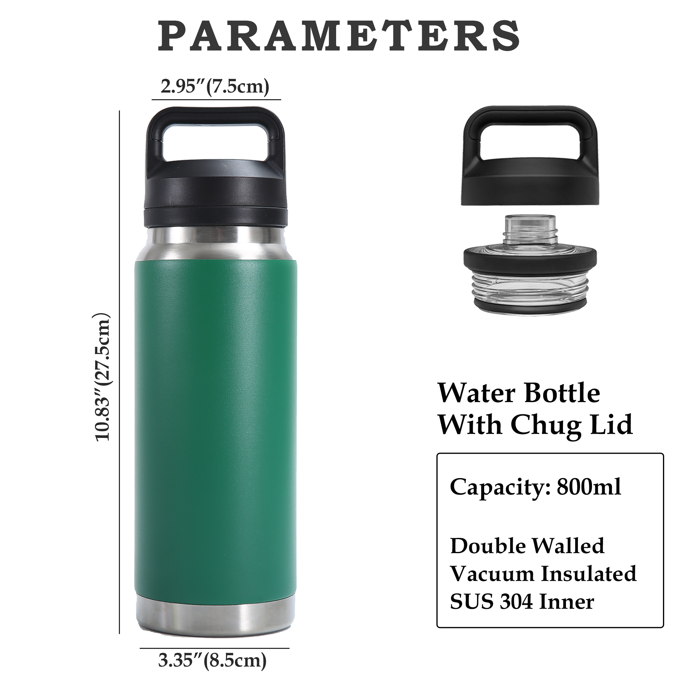 Popular Products 2024 Ramblre 26oz Large Capacity Outdoor Stainless Steel Water Bottle Vacuum Flask With Chug Cap