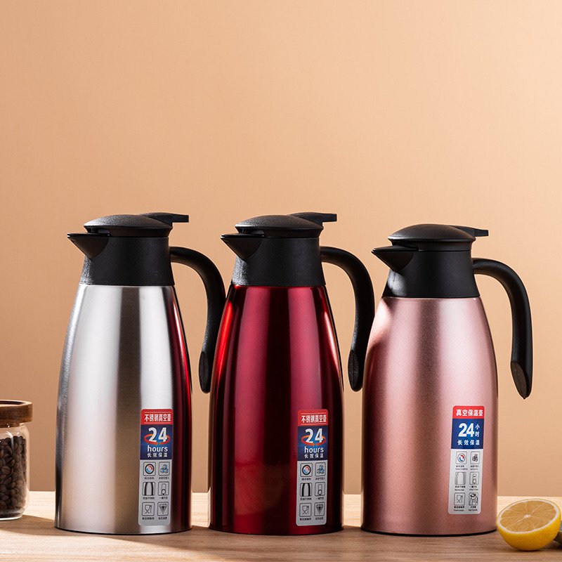 2L Large Capacity 304 Stainless Steel Vacuum Flask Home Office Hotel Tea Kettle Home Thermos