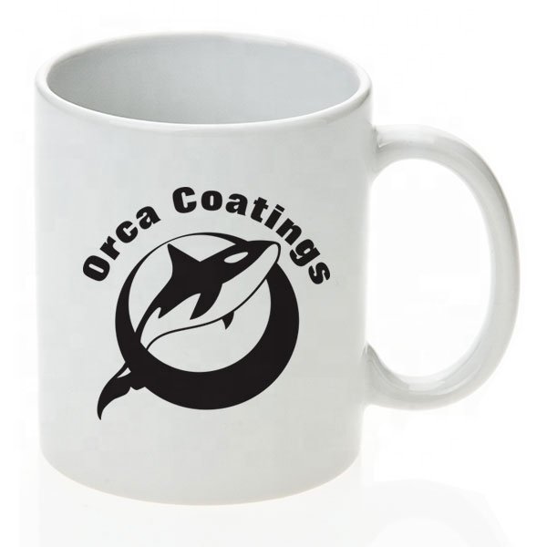 11 oz Sublimation Blank Personalized Ceramic Coffee Mug Orca Coatings Mug