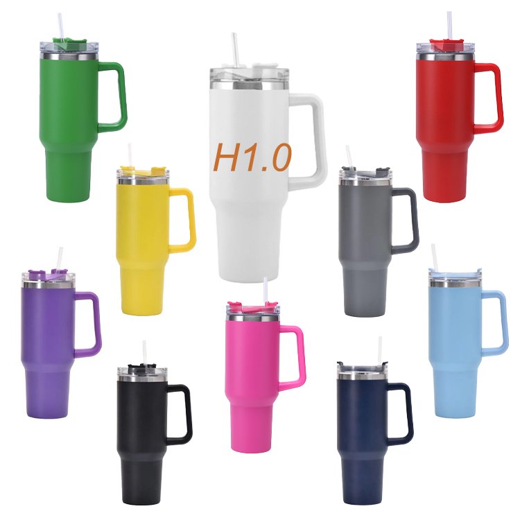 Wholesale Bulk Customizable 40 Oz Tumblers Double Wall Travel Adventure Tumbler With Handle
