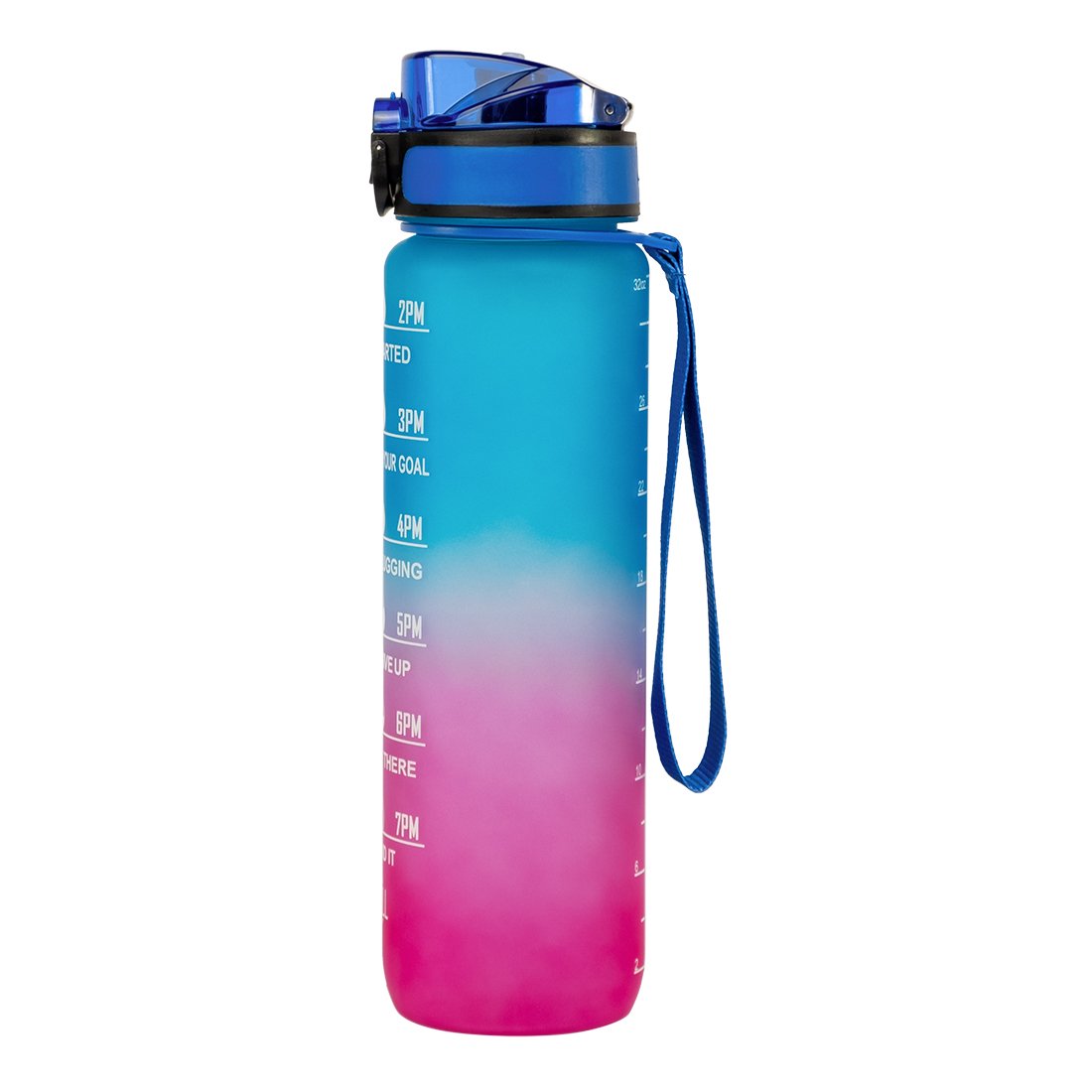 Trendy 2023 New Product 750ml Portable Sport Plastic Drinking Water Bottle with Time Marker
