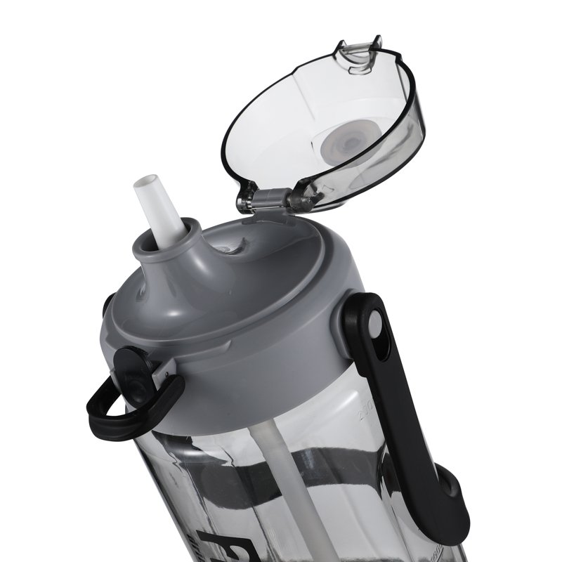 Custom Logo 2.0L 2.3L BPA Free Gym Water Jug Sport Plastic Half Gallon Water Bottles with Straw Lid