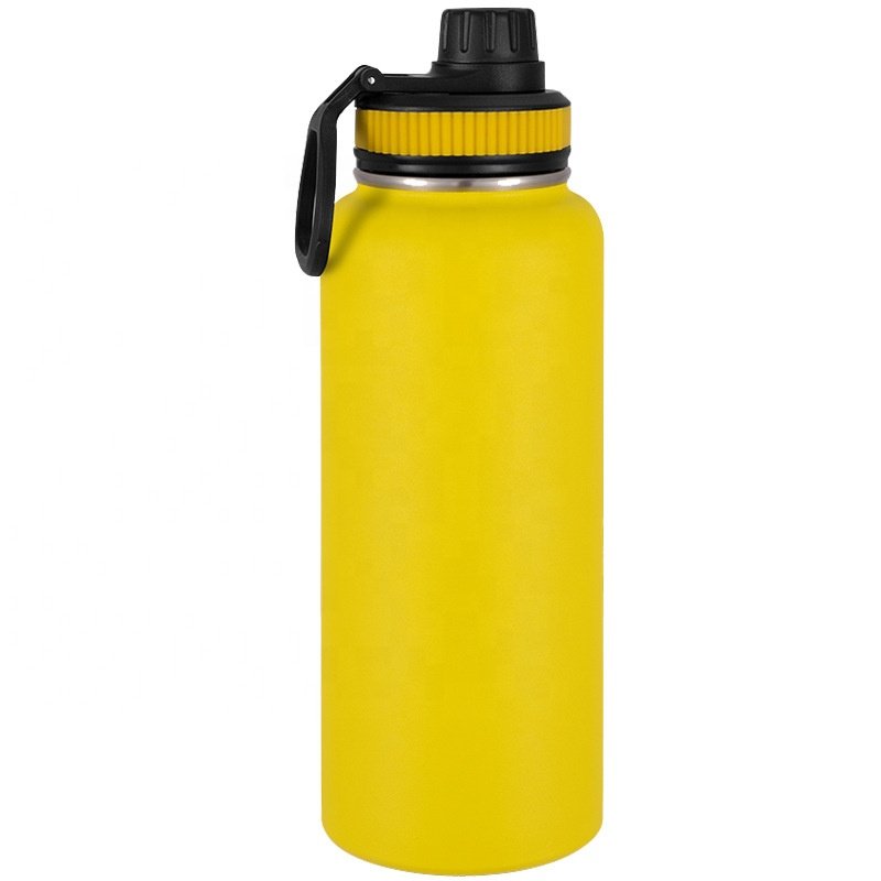 Custom Color Box 40oz High Quality Durable Double Wall Insulated Stainless Steel Wide Mouth Sport Water Bottle Vacuum Flask