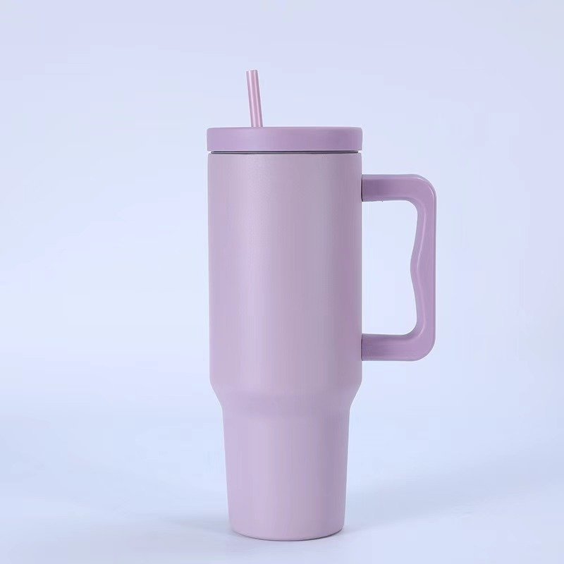 Hot Sell 40oz Custom Logo Double Walled Insulated Vacuum Water Bottle Stainless Steel Tumbler Outdoor Coffee Mugs with Handle