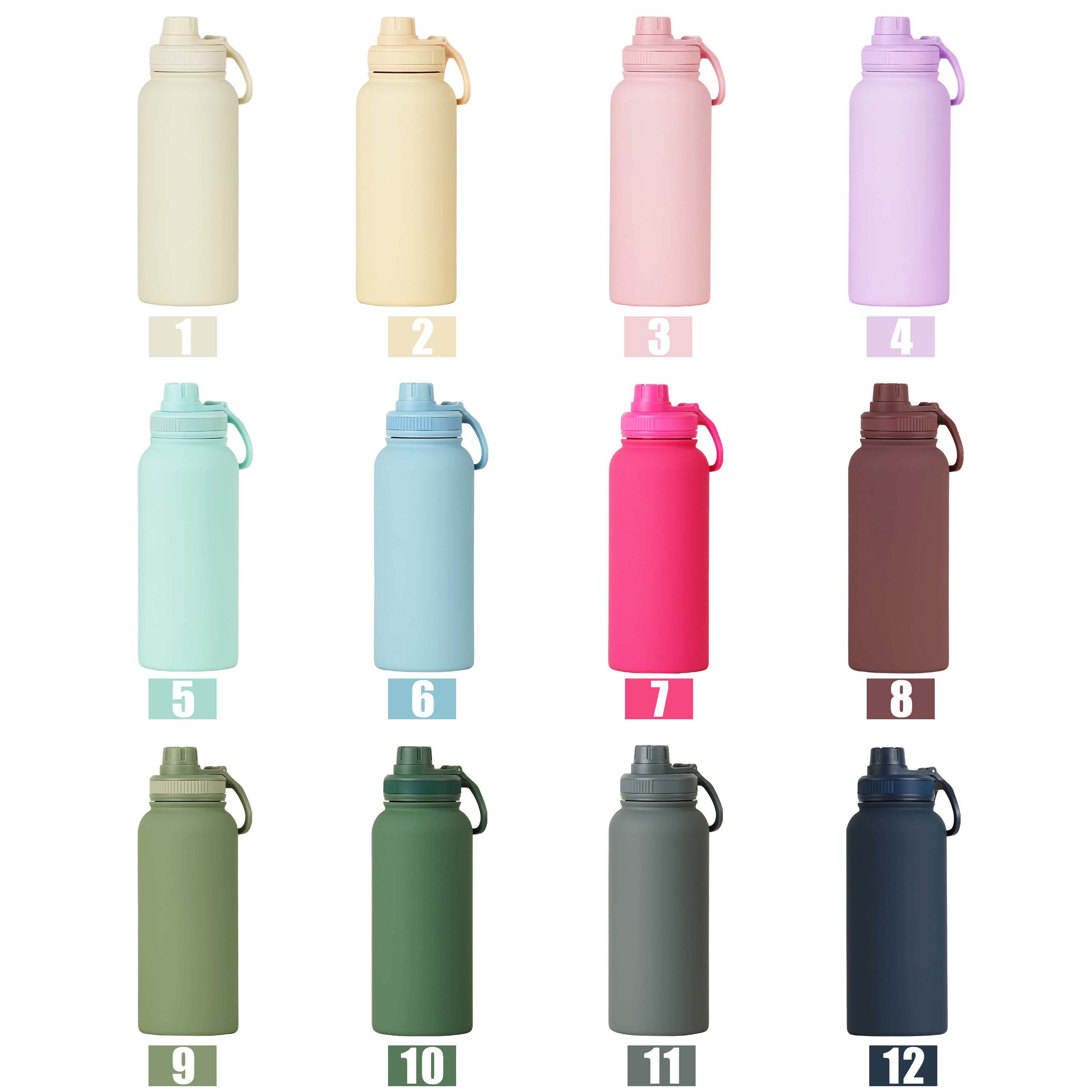 Factory Custom Products Reusable Water Bottle Hot And Cold Mixed Colors Eco-Friendly 32Oz Metal Thermal Water Bottle