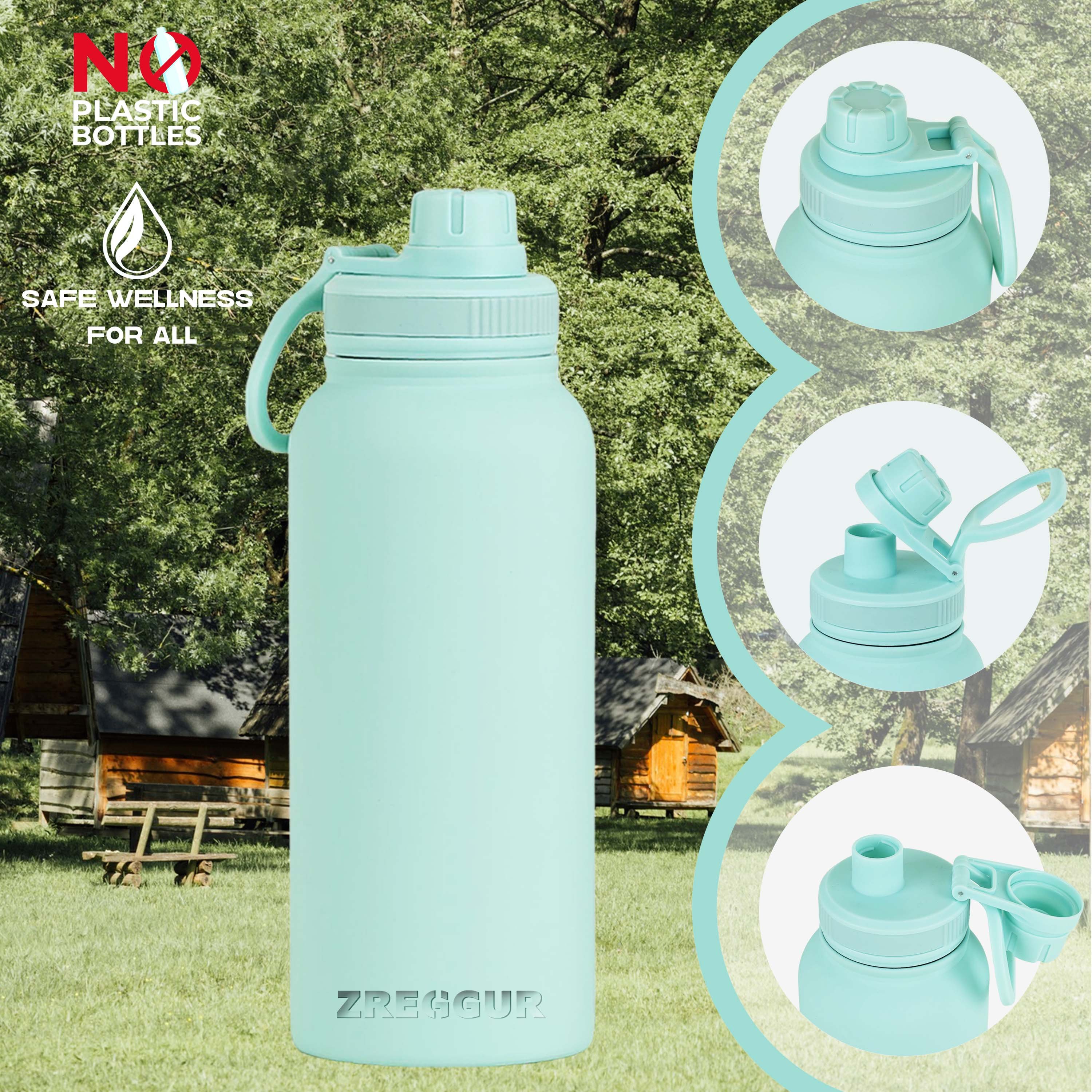 Factory Custom Products Reusable Water Bottle Hot And Cold Mixed Colors Eco-Friendly 32Oz Metal Thermal Water Bottle