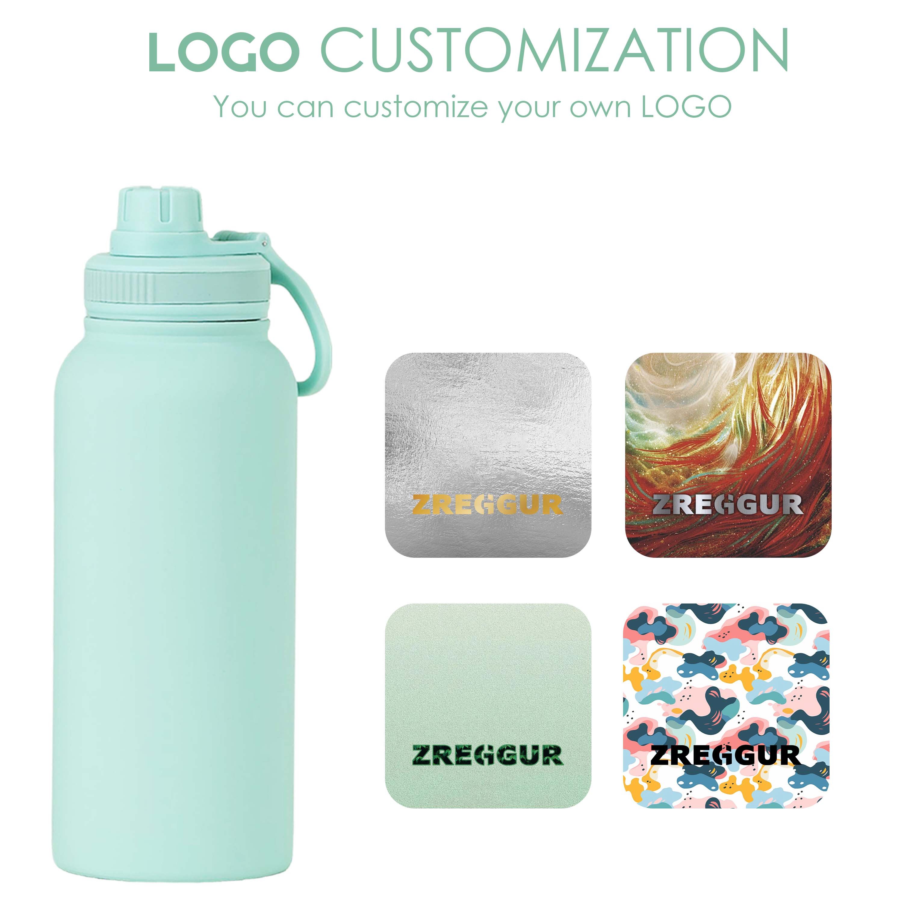 Factory Custom Products Reusable Water Bottle Hot And Cold Mixed Colors Eco-Friendly 32Oz Metal Thermal Water Bottle