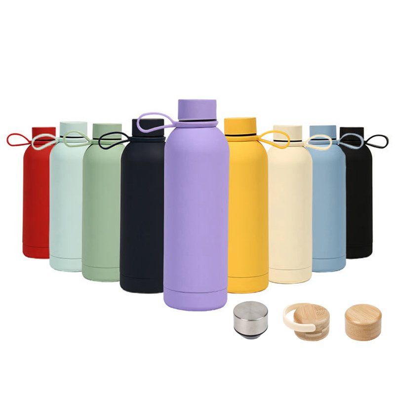 Double Wall Stainless Steel 350ml/500ML/750ml/1000ml Sublimation Thermos Leak-proof Insulated Bullet Water Bottle