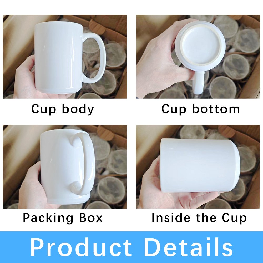 blank mugs for sublimation printing 15 oz blank wholesale USA WAREHOUSE white blanks 15oz sublimation ceramic mug