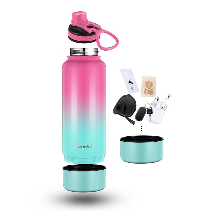 Everich ODM Water bottles Metal Wide Mouth Water Bottle Insulated Double Wall Stainless Steel Water Bottle Patent Pending