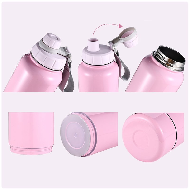 Everich ODM Water bottles Metal Wide Mouth Water Bottle Insulated Double Wall Stainless Steel Water Bottle Patent Pending