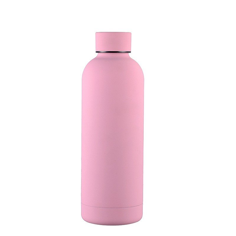 500ml Rubber matte paint Custom Sport Stainless Steel tumbler water bottles Wholesale 18oz powder coating vacuum flasks