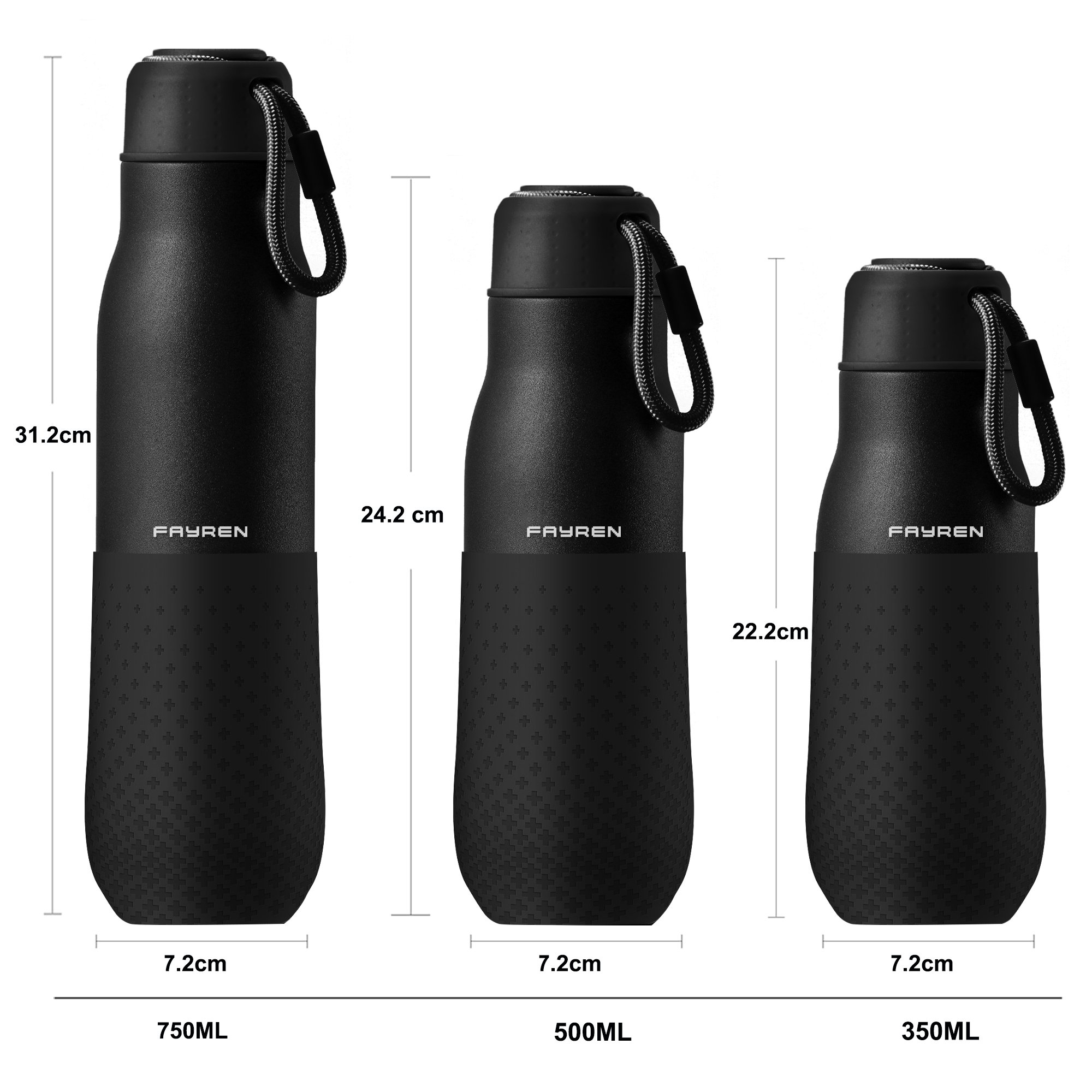Customized variety options stainless steel vacuum insulated travel sublimation blank water bottle for DIY gift