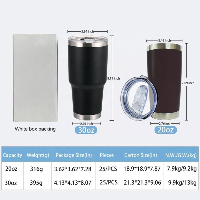 TY Custom logo 20oz stainless steel tumbler Double wall vacuum insulated Travel Mug with Slider Lid and straw
