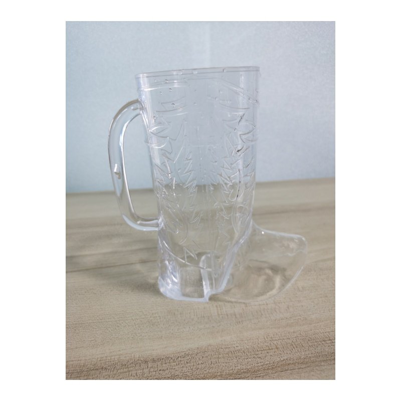 Top Seller 17oz Beer Boot Oktoberfest Drink Mug Holds Over 2 Beers Plastic Cowboy Mugs With Handle