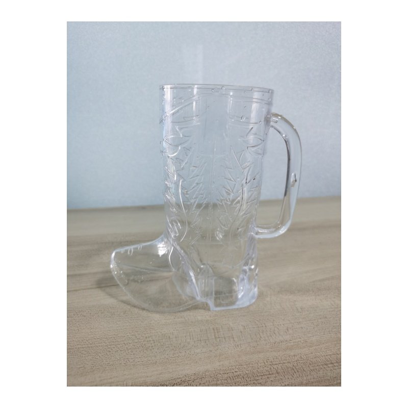 Top Seller 17oz Beer Boot Oktoberfest Drink Mug Holds Over 2 Beers Plastic Cowboy Mugs With Handle