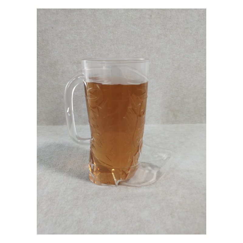 Top Seller 17oz Beer Boot Oktoberfest Drink Mug Holds Over 2 Beers Plastic Cowboy Mugs With Handle