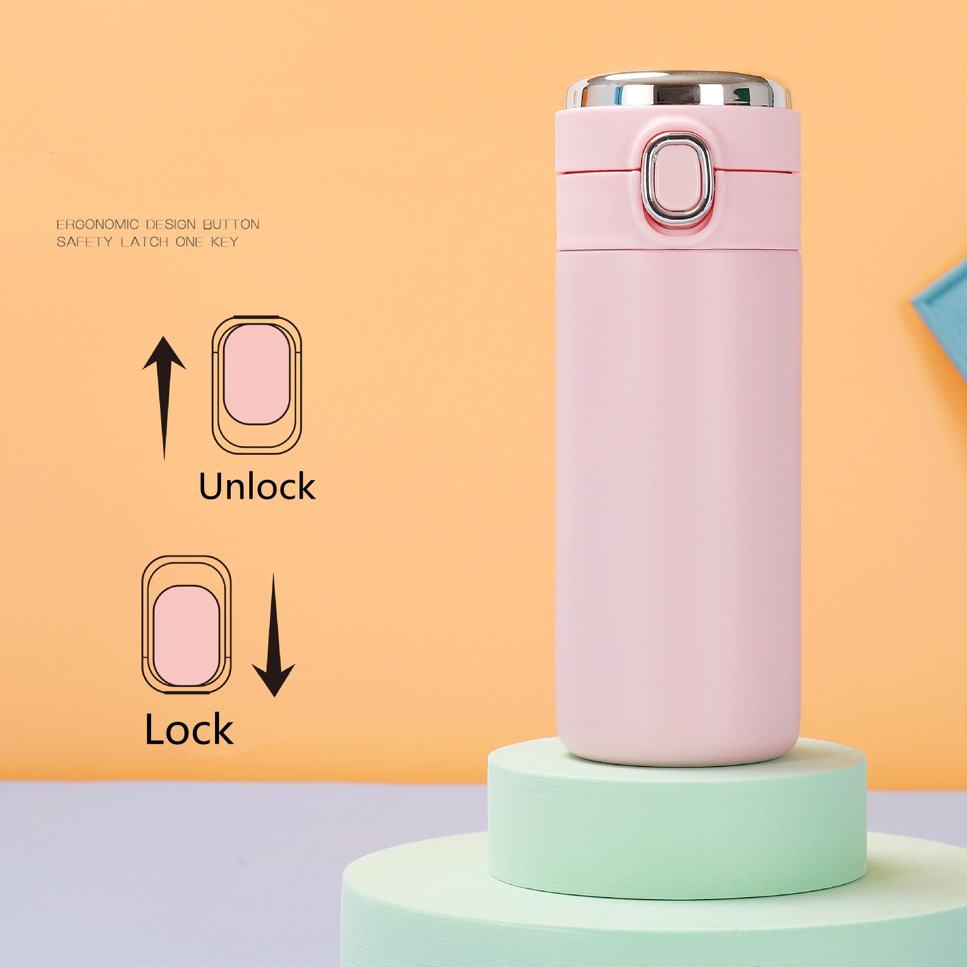320ml/420ml Custom Logo Smart Led Temperature Display Insulation Bottle Sublimation Stainless Steel Intelligent Vacuum Flask