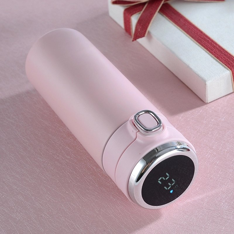 320ml/420ml Custom Logo Smart Led Temperature Display Insulation Bottle Sublimation Stainless Steel Intelligent Vacuum Flask