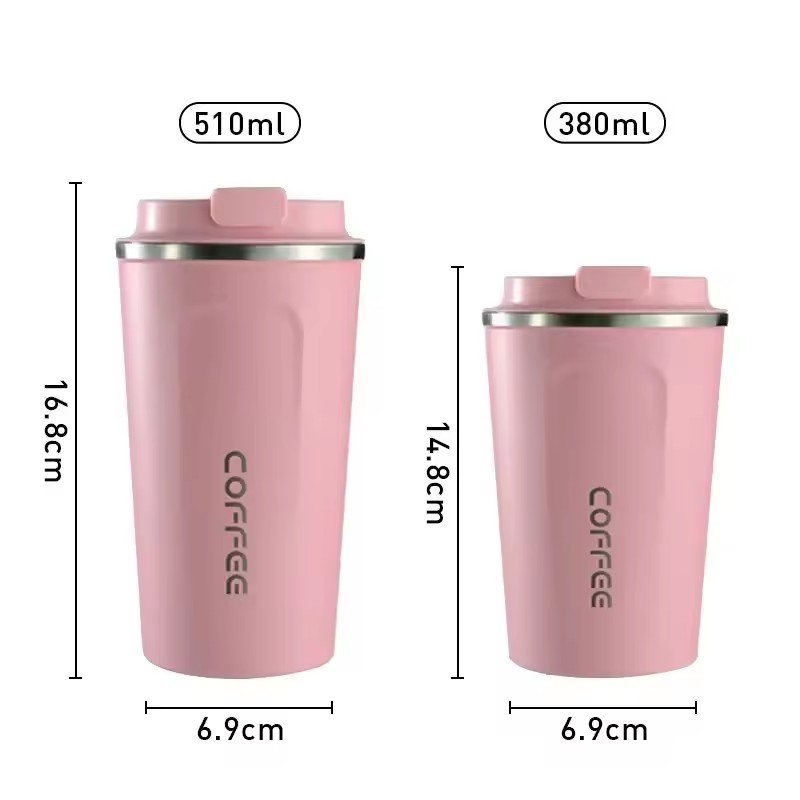 2025 New Double Wall Vacuum Insulated Stainless Steel 304 Coffee Travel Mug Portable cup Outdoor Tumbler Spill Proof with Lid