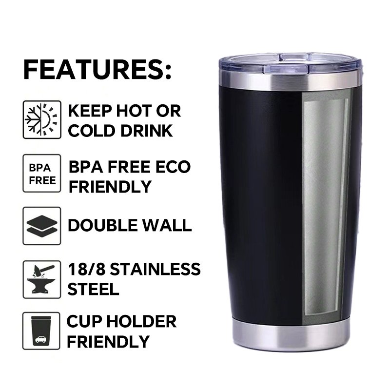 20oz Stainless Steel Tumbler outdoor thermal mug custom cups to sublimate insulated bottles sport water bottle