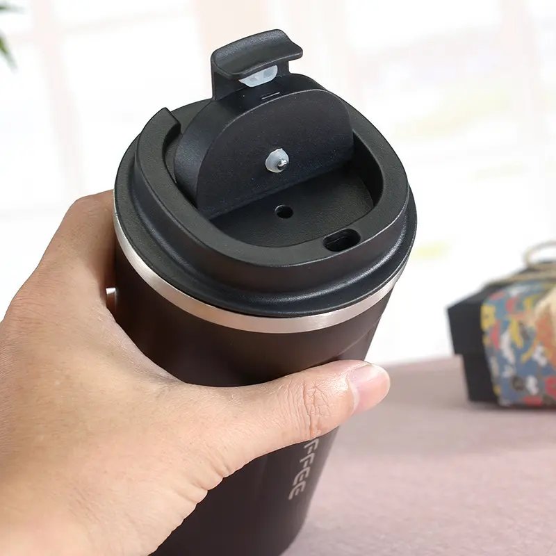 2024 New Double Wall Stainless Steel Vacuum Smart temperature controlled Modern Coffee Mug Cups with temperature display Led Lid