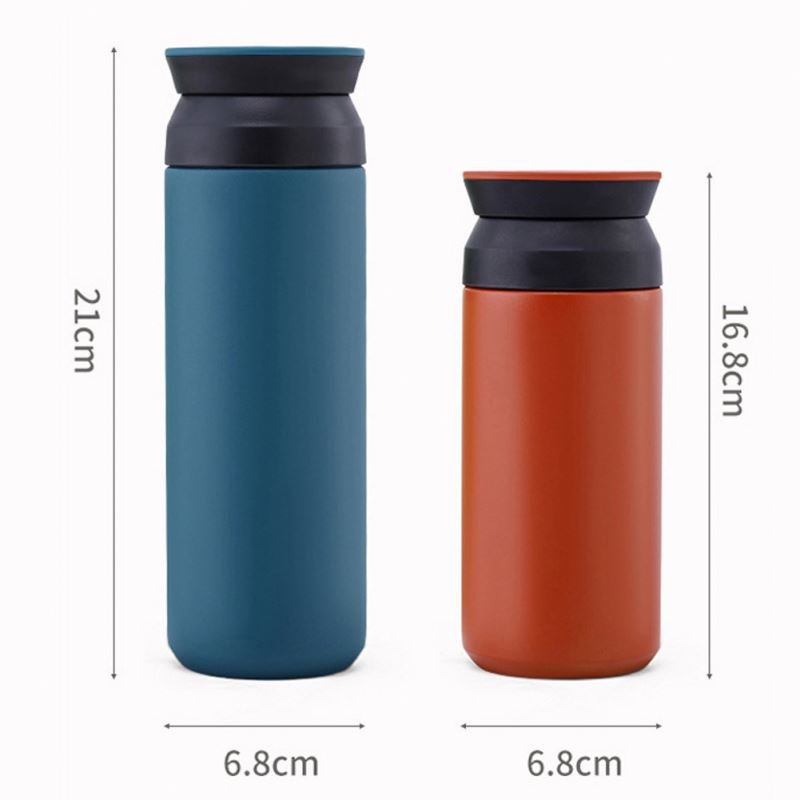 Factory Couple Student Portable, Fashion Vacuum Double Wall 304 Stainless Steel Cup Grain Cover Thermos Vacuum Flask/