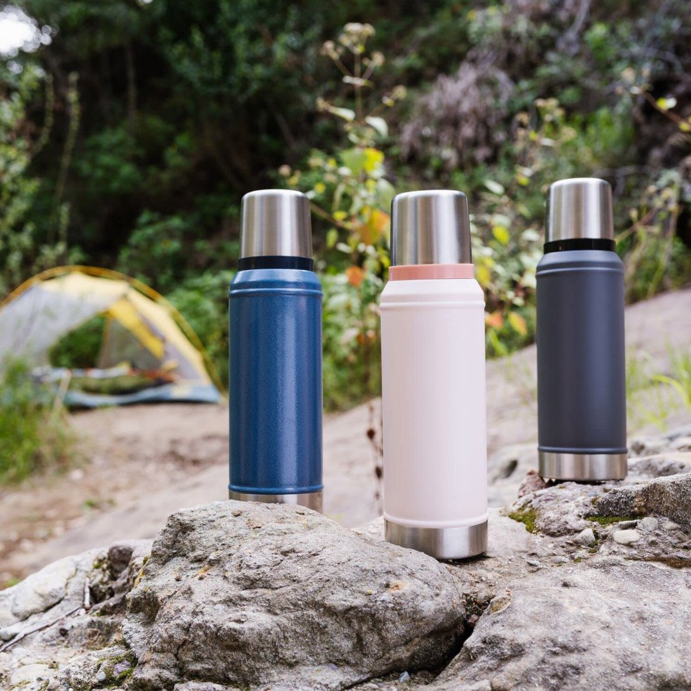 large capacity sports water bottle stainless steel 1000ml