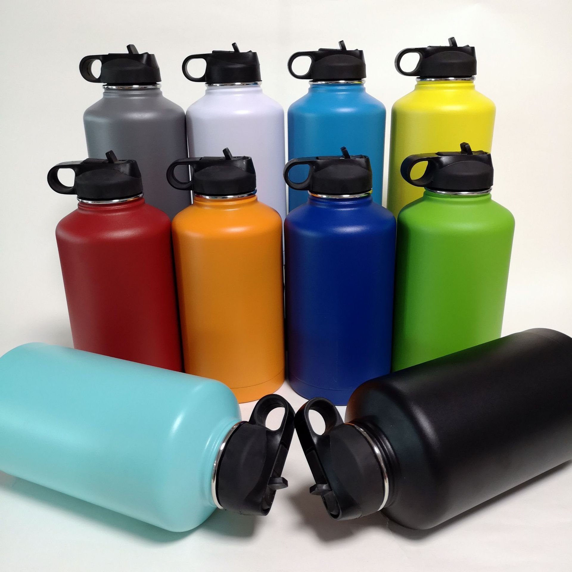 40oz 1.2L 1200ml Custom Thermos Double Wall Stainless Steel Vacuum Flask Sport Water Bottle With Handle