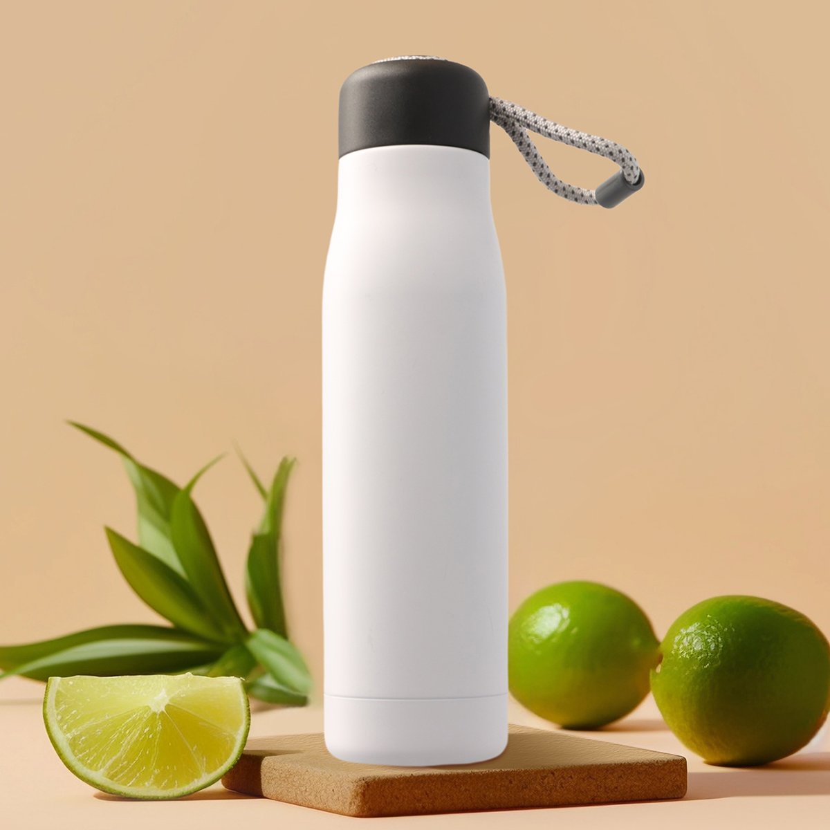 Grinkwell 550ml Thermos Cup Stainless Steel Insulated Water Bottle Fitness Outdoor Sports Vacuum Flask With Handle