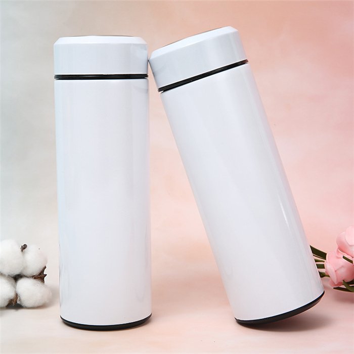 500ml DIY Sublimation White Stainless Steel Vacuum Flasks & Thermoses Water Bottle