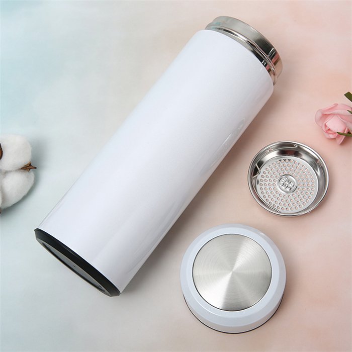 500ml DIY Sublimation White Stainless Steel Vacuum Flasks & Thermoses Water Bottle