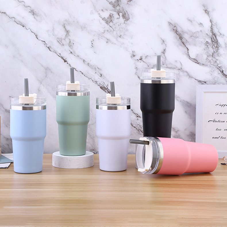 Wholesale Products Coffee Insulated 20oz 30 Double Walled Stainless Steel Vacuum Tumbler Cups With Lid And Straw