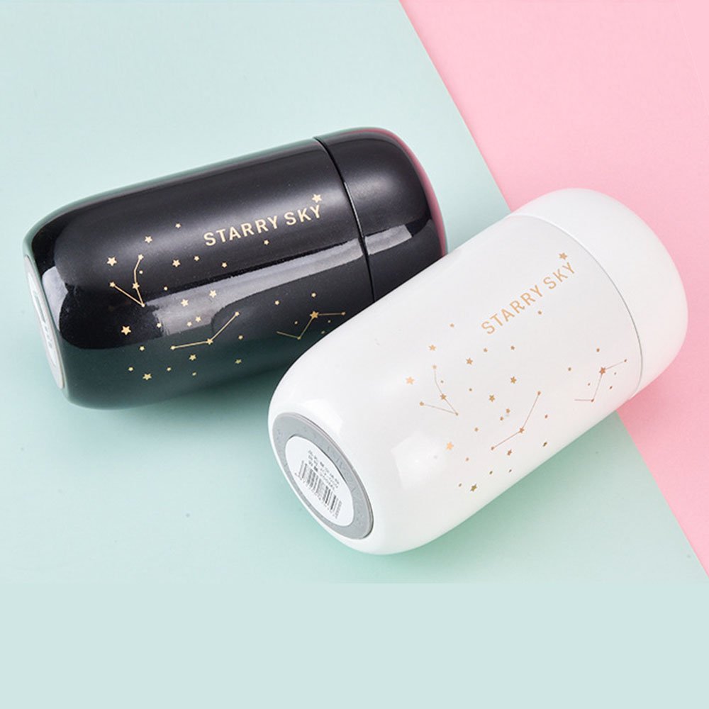 Custom Logo Leak-proof Stainless Steel Mini Starry Thermal Mugs, Wholesale 200 ml Vacuum Flask Cute Mugs For Kids