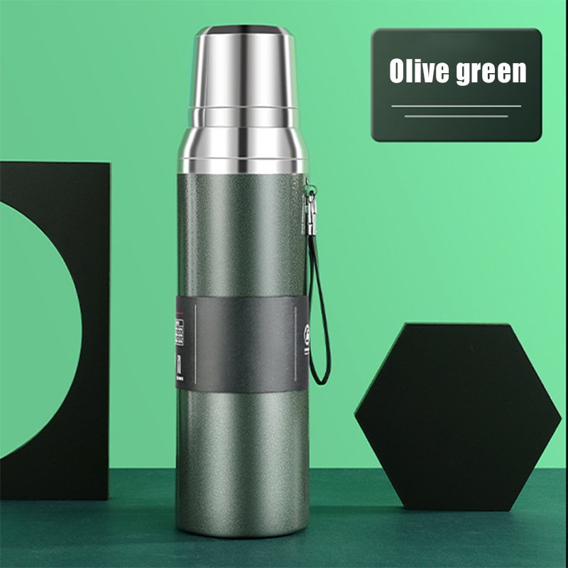 1500ml Large Capacity Stainless Steel Thermos Portable Vacuum Flask Thermos Water Bottle