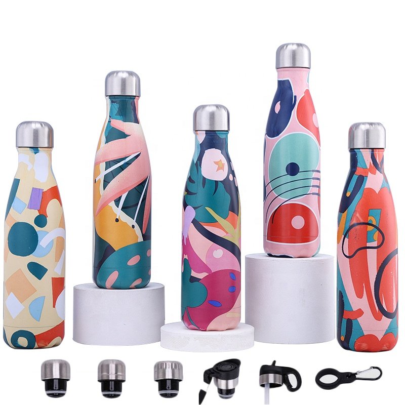 Best Selling Products 2024 500ml cold and hot bottles stainless steel cola mugs with lid insulated flask cola water bottles