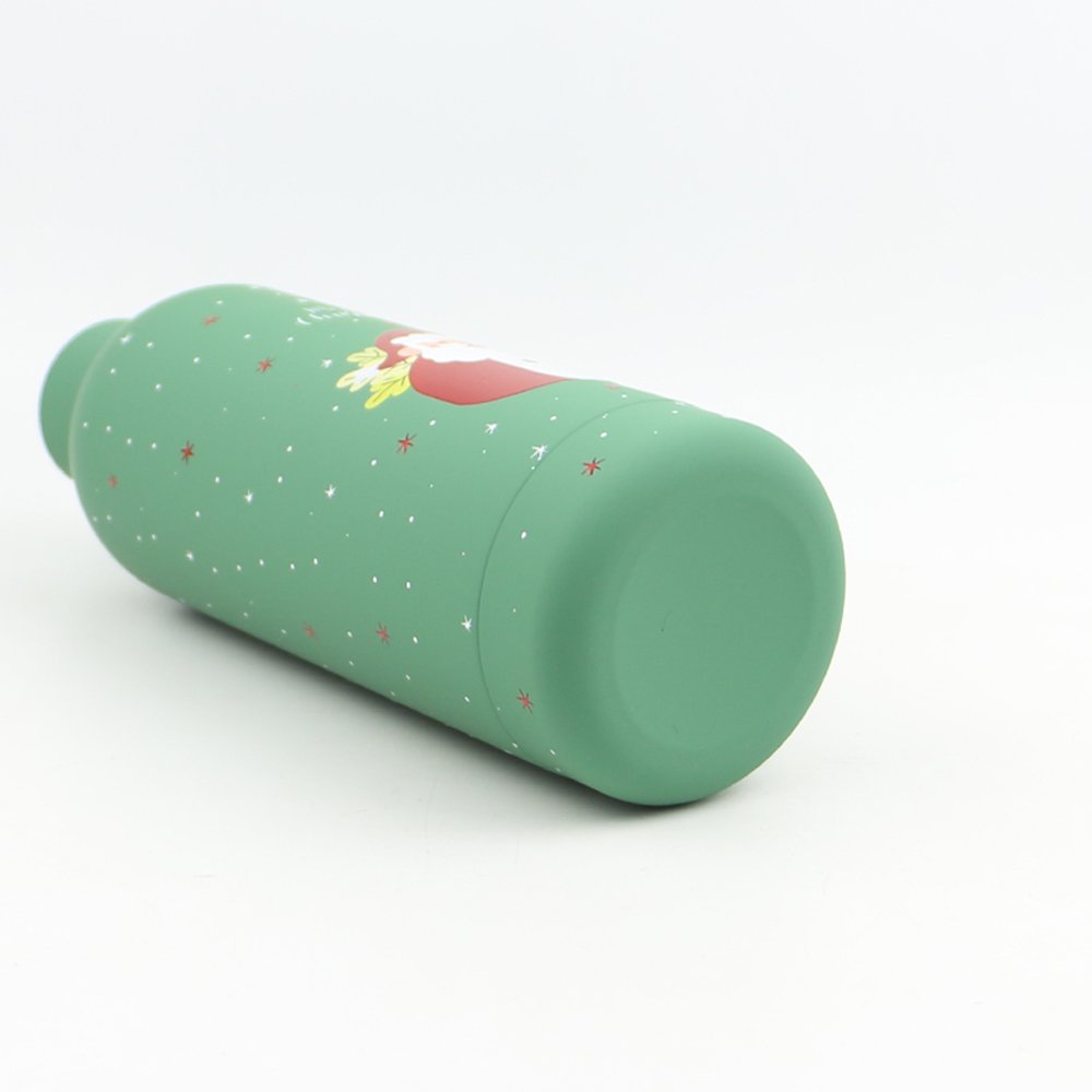 customized color double wall insulated water bottle stainless steel vaccum thermos flask with rubber paint