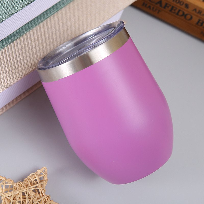 Shenzhen Customized Logo Egg Shaped Tea Coffee Vacuum Flask Thermos Cup For Drinking