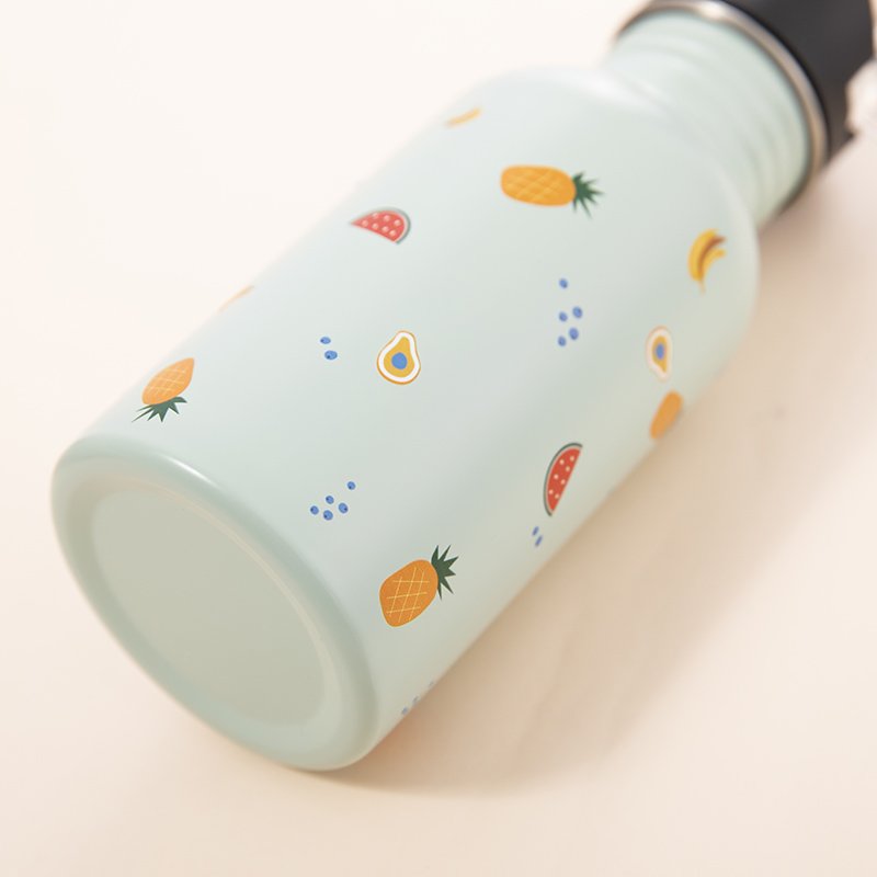 Wholesale Custom Print Stainless Steel Hot Cold Portable Vacuum Flasks Water Bottle with Straw Lid