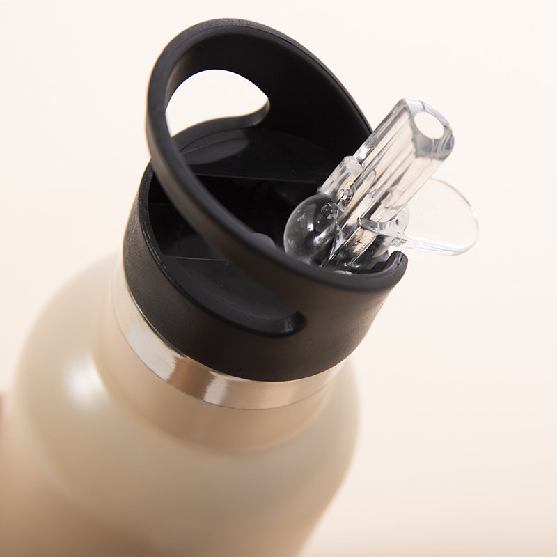 Wholesale Custom Print Stainless Steel Hot Cold Portable Vacuum Flasks Water Bottle with Straw Lid