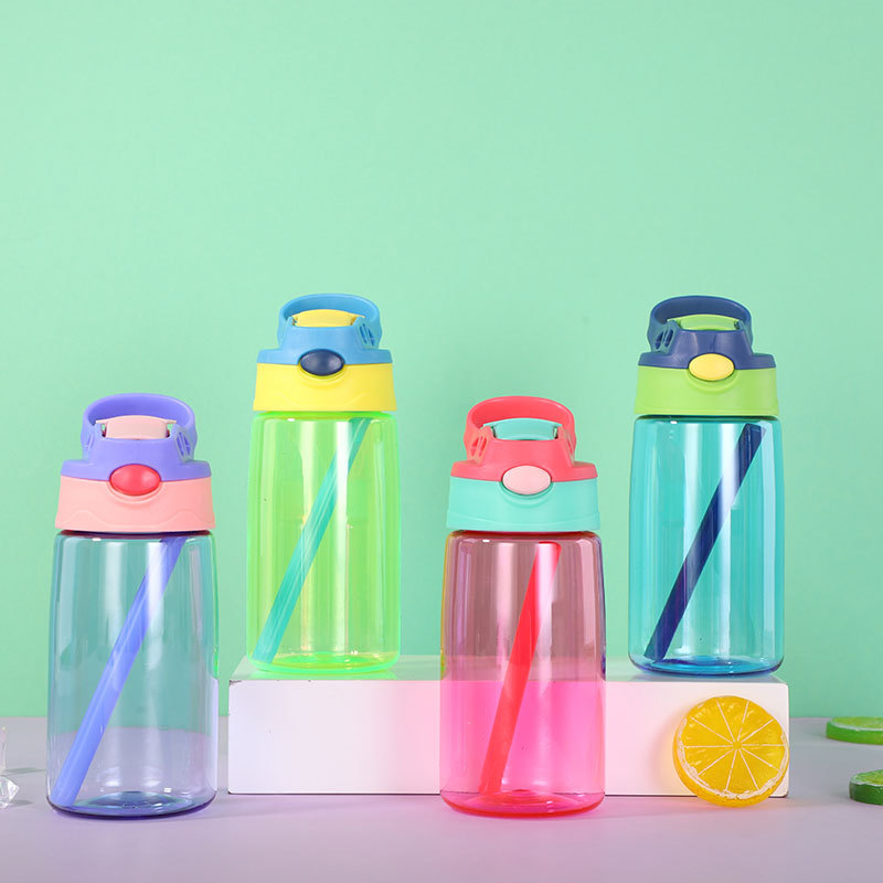 Eco Friendly Bpa Free Portable 500ml Tritan Square Empty Drinking Gym Motivational Plastic Kid Frosted Water Bottle