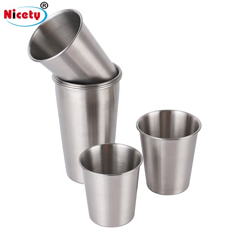 Custom Logo Stainless Steel Tumbler Single Wall travel Coffee Mug Metal Beer Cup