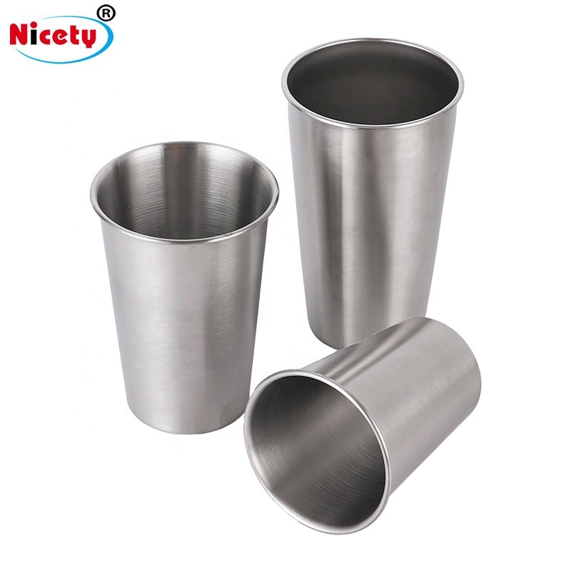 Custom Logo Stainless Steel Tumbler Single Wall travel Coffee Mug Metal Beer Cup
