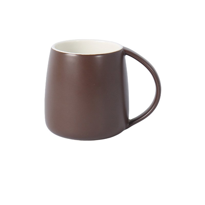 Wholesale Creative Ceramic Mug With Handle, Custom Logo Sublimation Wide Mouth Tummy Mug Good Quality Ceramic Coffee Milk Mug