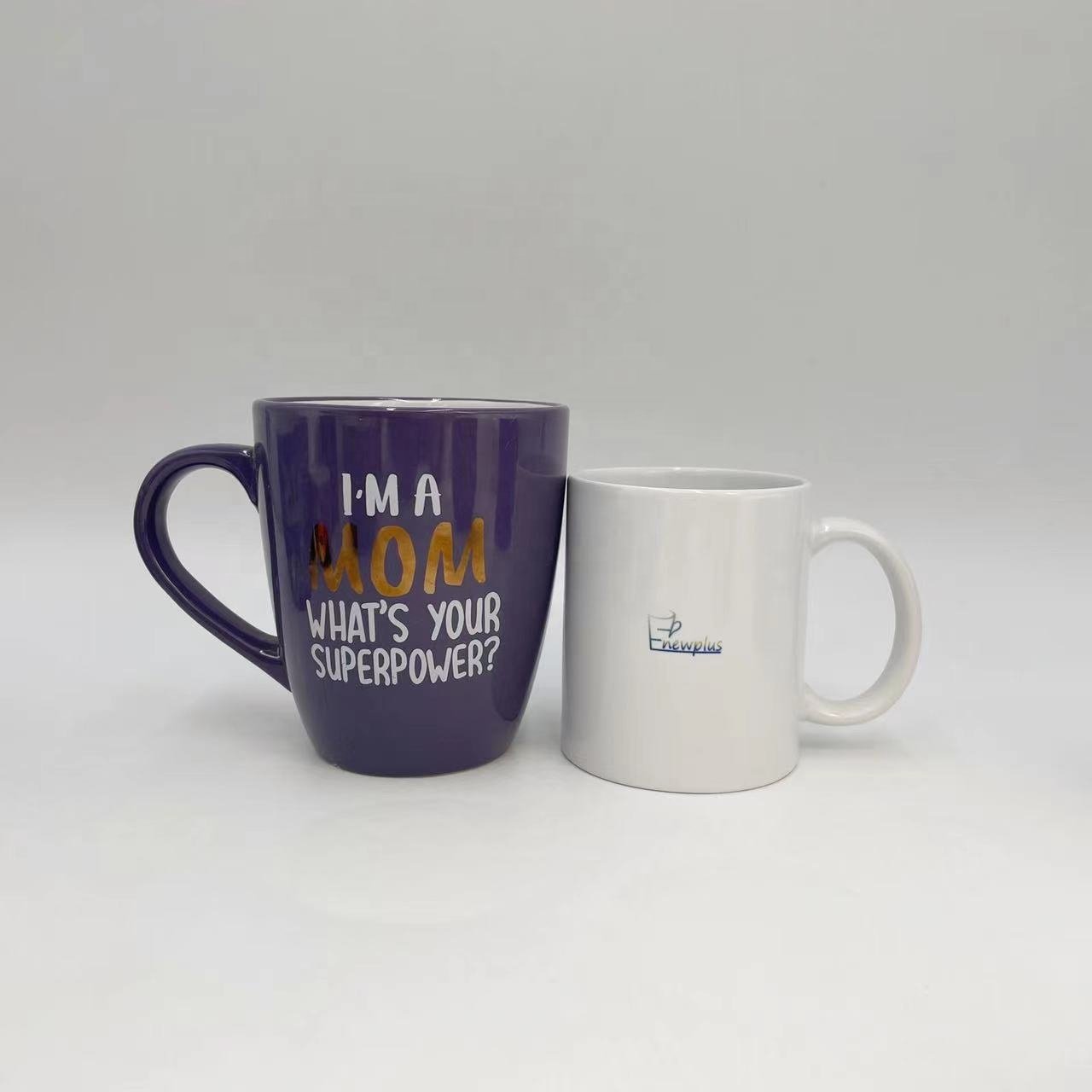 Factory Direct Wholesale Custom Logo Matte Color Mugs Purple Ceramic Coffee Mugs 11oz 16oz