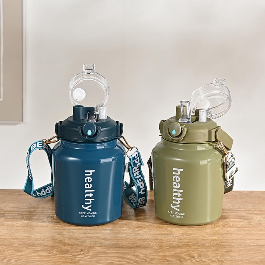 Double Drink 316 Stainless Steel Water 1000Ml 304 Stainless Steel Insulation Big Portable Thermos Flask Travel