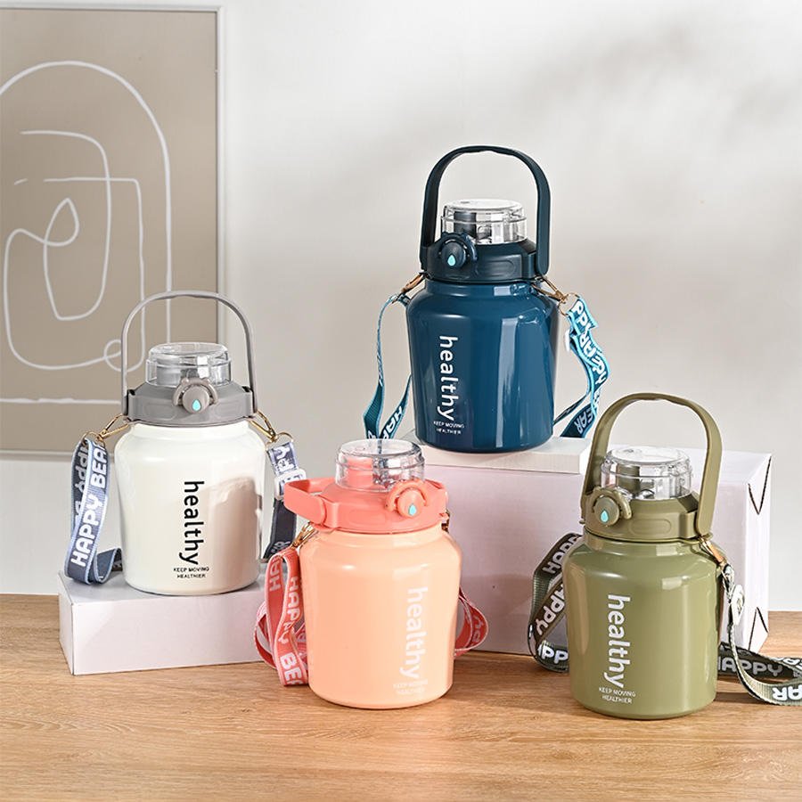 Double Drink 316 Stainless Steel Water 1000Ml 304 Stainless Steel Insulation Big Portable Thermos Flask Travel