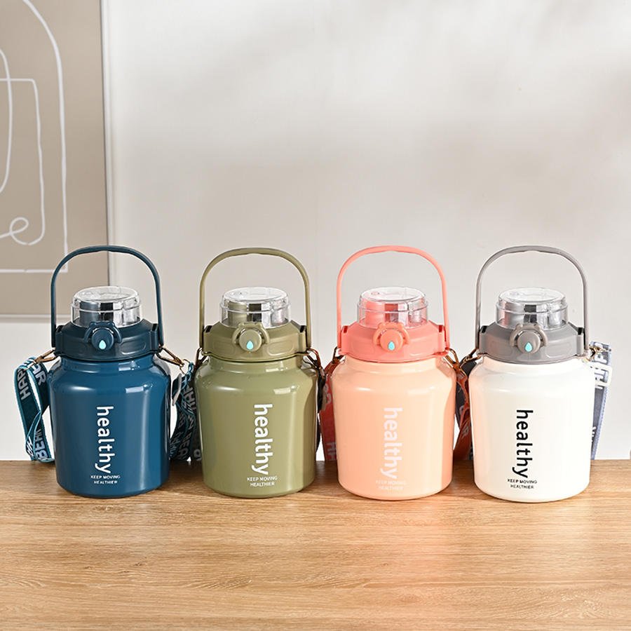 Double Drink 316 Stainless Steel Water 1000Ml 304 Stainless Steel Insulation Big Portable Thermos Flask Travel