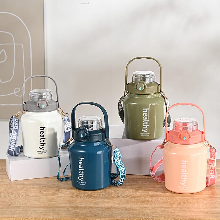 Double Drink 316 Stainless Steel Water 1000Ml 304 Stainless Steel Insulation Big Portable Thermos Flask Travel